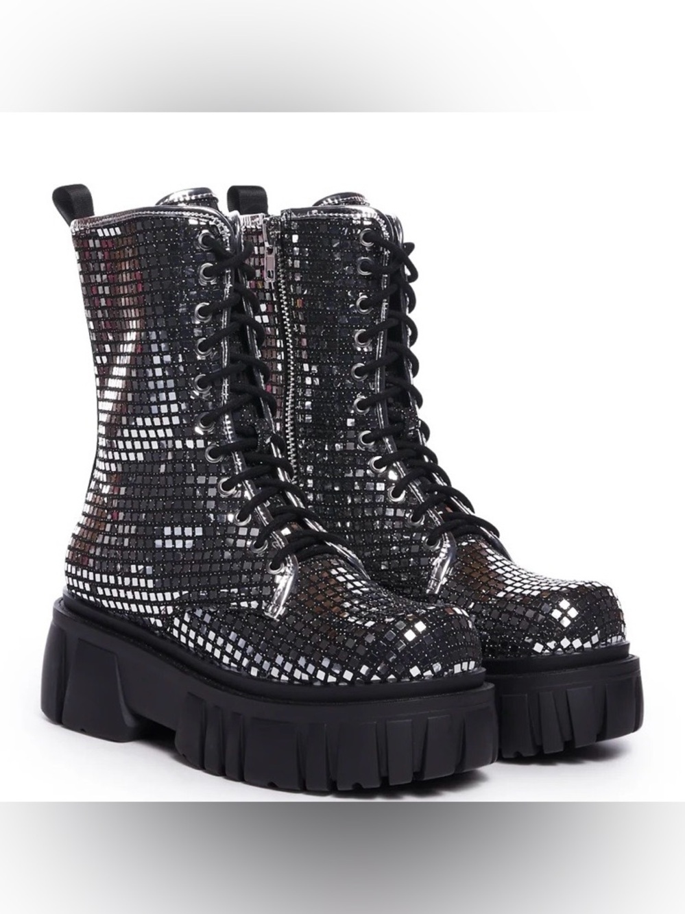 Disco Combat Boots